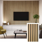 Vibe Panels™ Premium Acoustic Slat Panel — Natural Oak (2.7 × 1.10 m)
